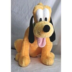 Disney Store Pluto Plush Dog Stuffed Animal 13" Soft Toy Doll Mickey’s Puppy